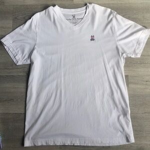 Psycho Bunny 🐰 white short sleeve shirt 100% cotton size 5 unisex